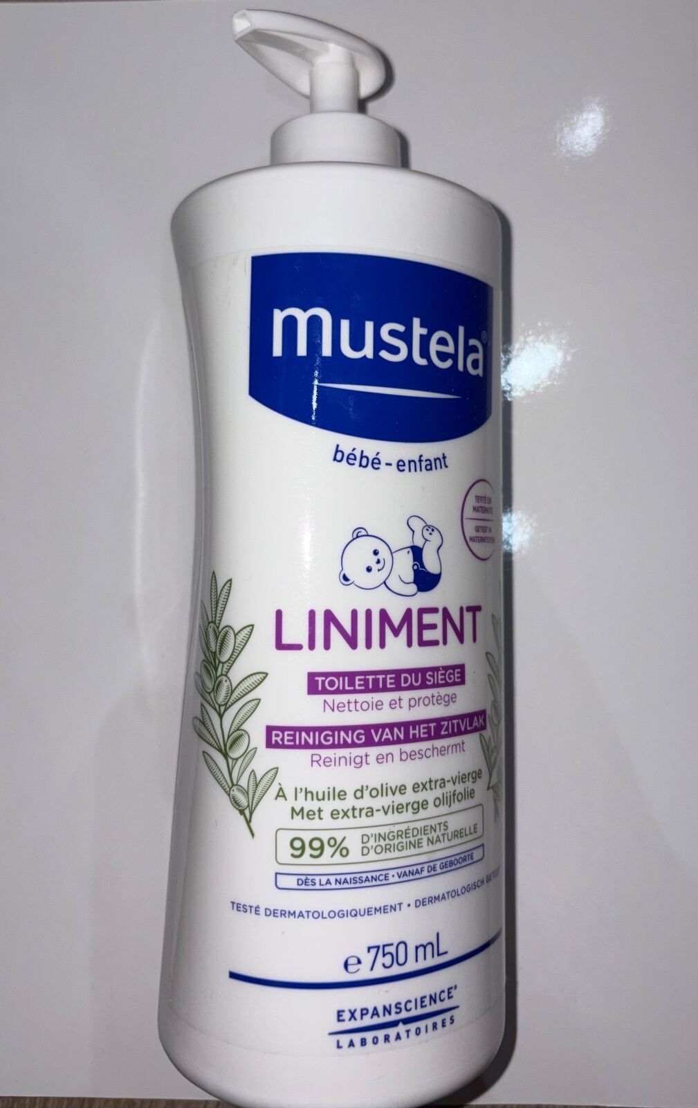 Liniment bébé à l’huile d’olive extra -vierge