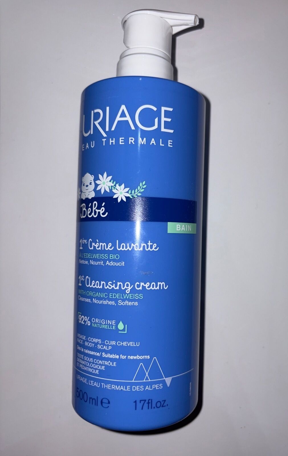 Crème lavante bébé Uriage