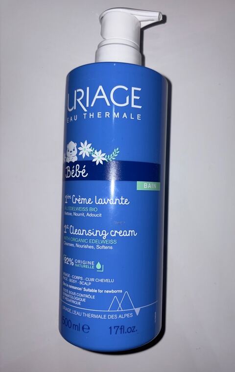 Crème lavante bébé Uriage